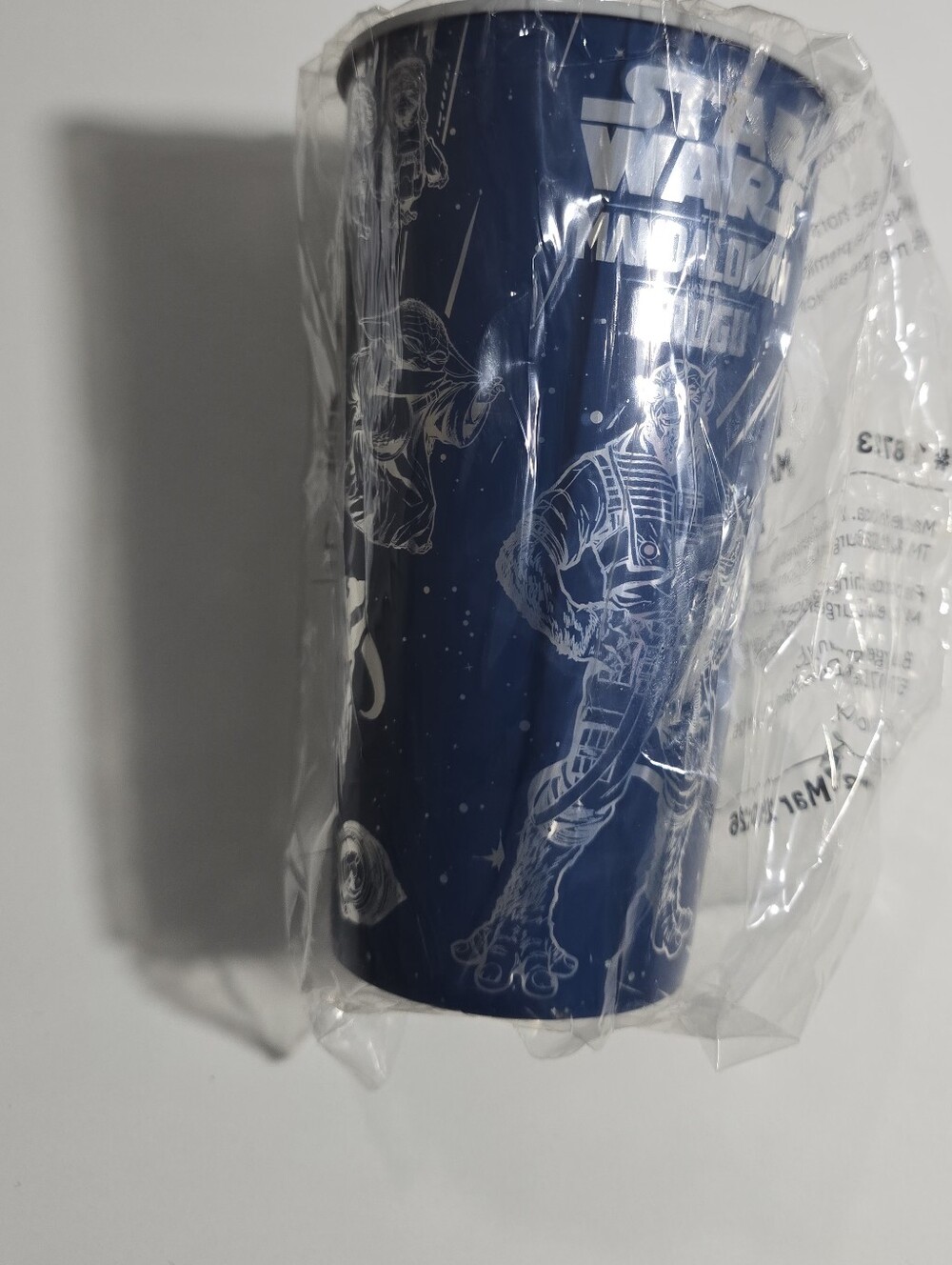 Star Wars Burger King Plastic Cup 2026 The Mandalorian And Grogu, Blue